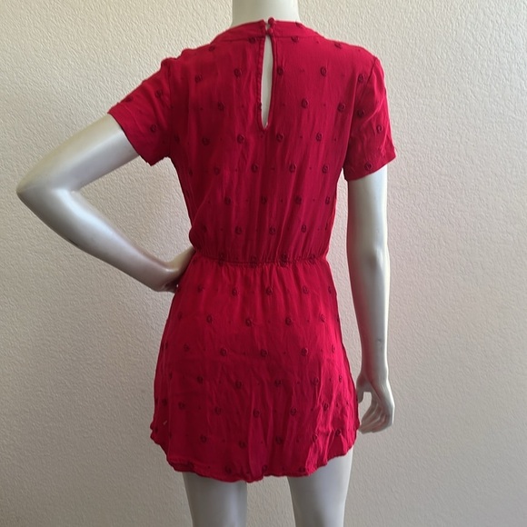 Anthropologie Ett:Twa Greenbrier Embroidered Romper in Pink Magenta - Picture 11 of 13
